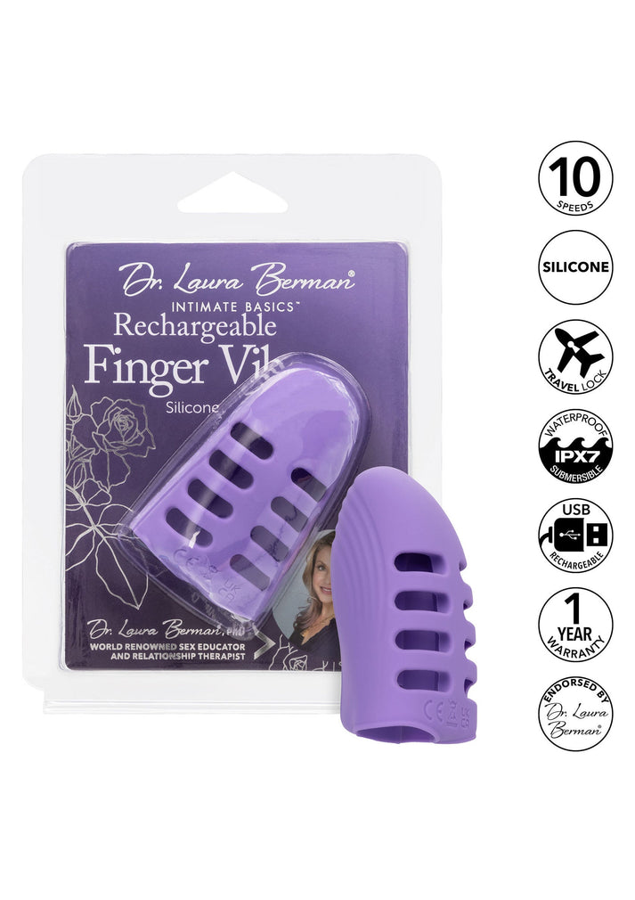 Bestel: Rechargeable Finger Vibe by Dr Laura Berman - bij Happytoys.nl, happytoys.be, Happytoys.ae: erotische sex webshop | liever Happy dan Easy ⭐⭐⭐⭐⭐