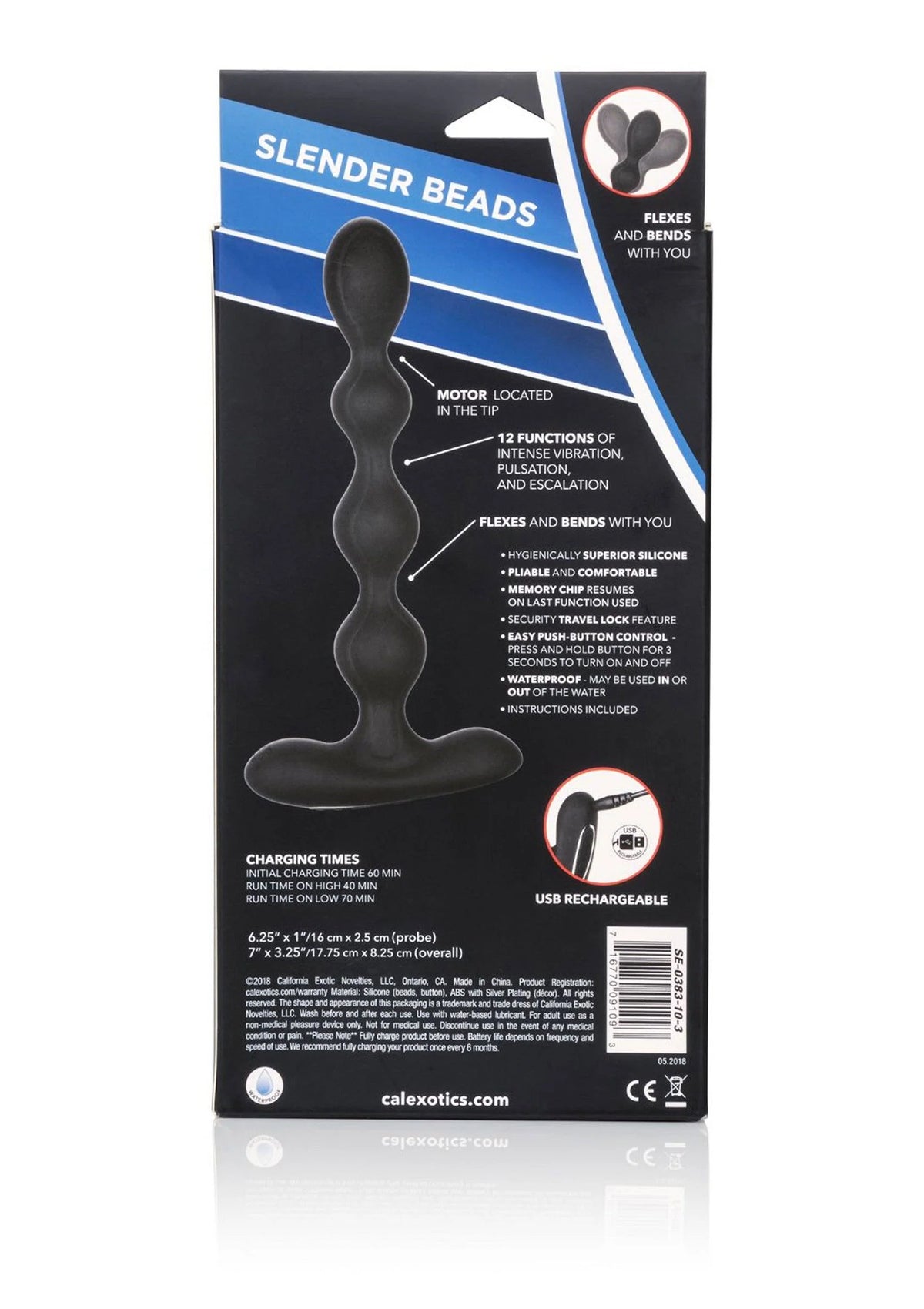 Bestel: Eclipse Slender Vibrating Anal Beads by CalExotics - bij Happytoys.nl, happytoys.be, Happytoys.ae: erotische sex webshop | liever Happy dan Easy ⭐⭐⭐⭐⭐
