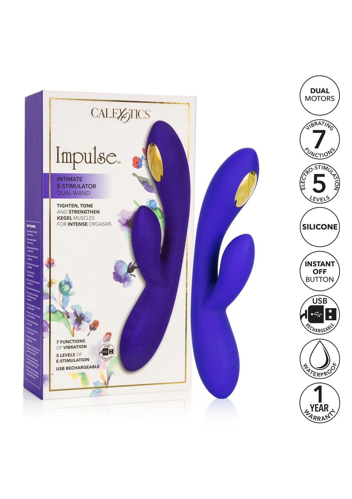 Bestel: Impulse Intimate E - Stimulator Dual Wand vibrator CalExotics by CalExotics - bij Happytoys.nl, happytoys.be, Happytoys.ae: erotische sex webshop | liever Happy dan Easy βββββ