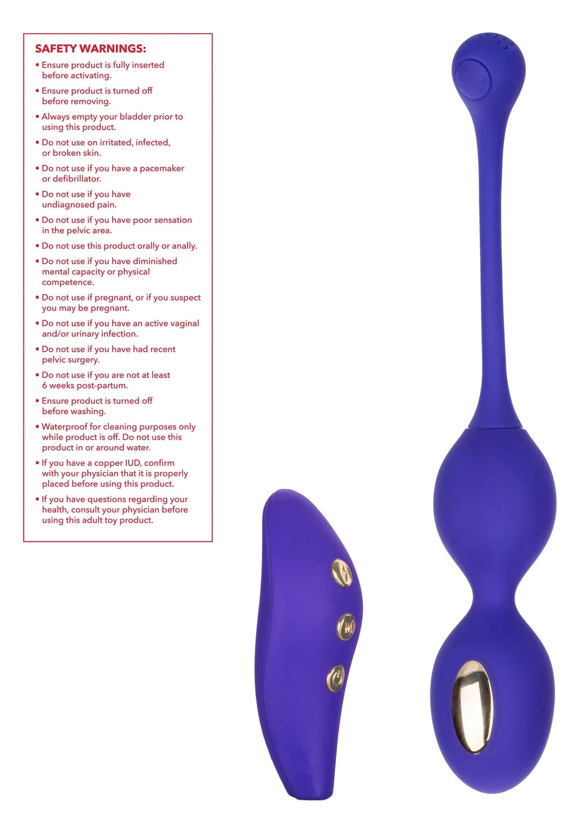 Bestel: Impulse Intimate E - Stimulator Remote Dual Kegel Exerciser by CalExotics - bij Happytoys.nl, happytoys.be, Happytoys.ae: erotische sex webshop | liever Happy dan Easy βββββ