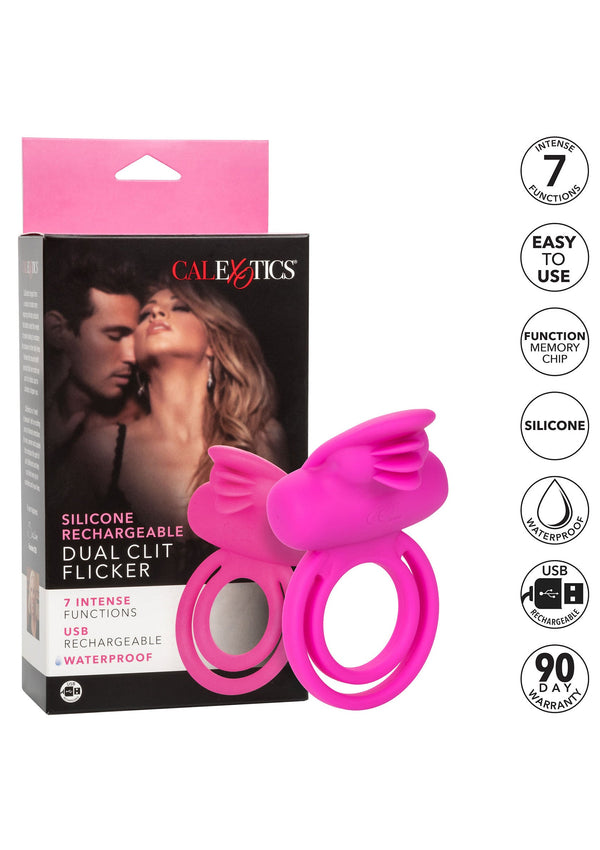 Bestel: Dual Clit Flicker Enhancer cockring by CalExotics Couples Enhancer - bij Happytoys.nl, happytoys.be, Happytoys.ae: erotische sex webshop | liever Happy dan Easy ⭐⭐⭐⭐⭐