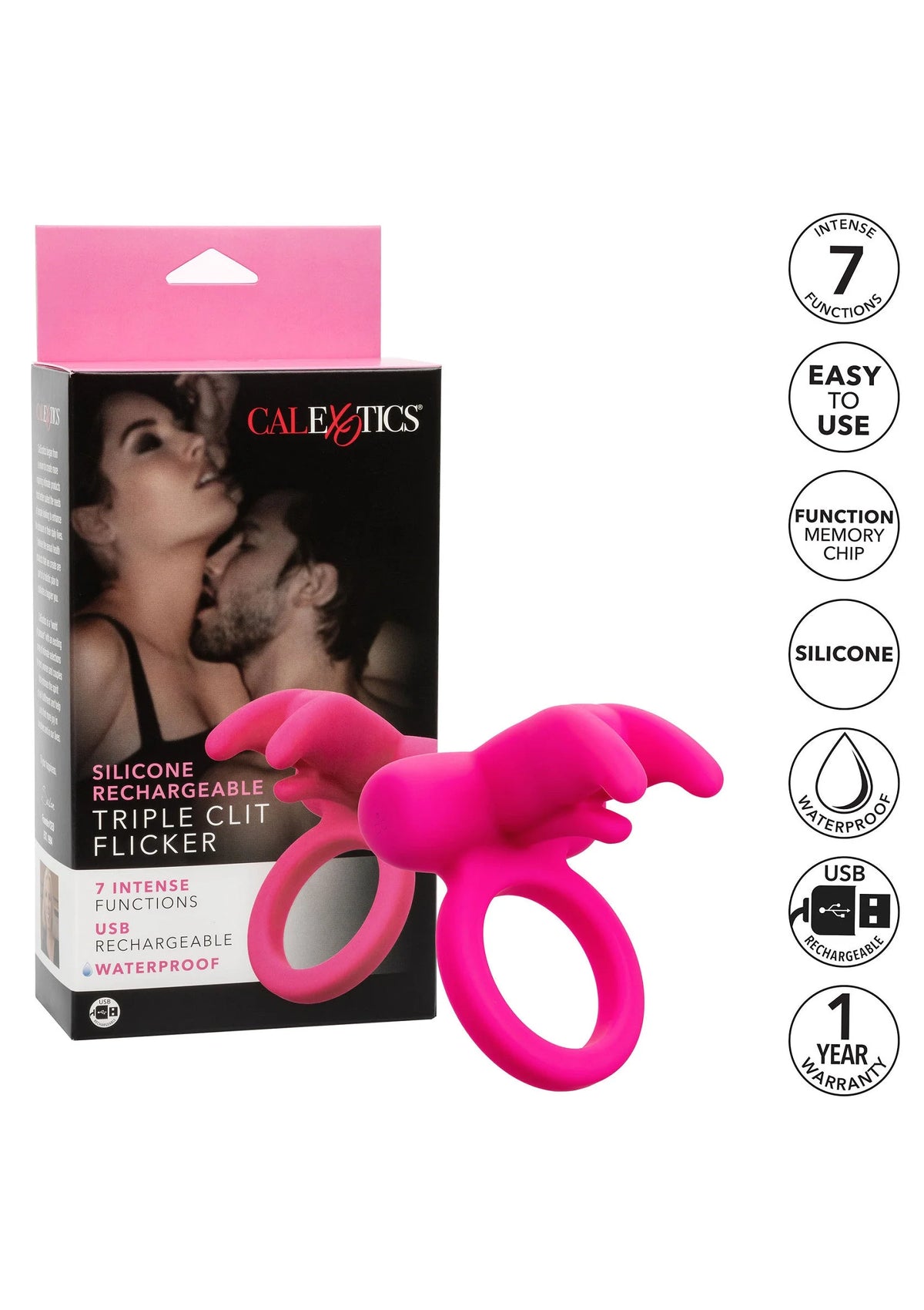 Bestel: Triple Clit Flicker Recharge - bij Happytoys.nl, happytoys.be, Happytoys.ae: erotische sex webshop | liever Happy dan Easy βββββ