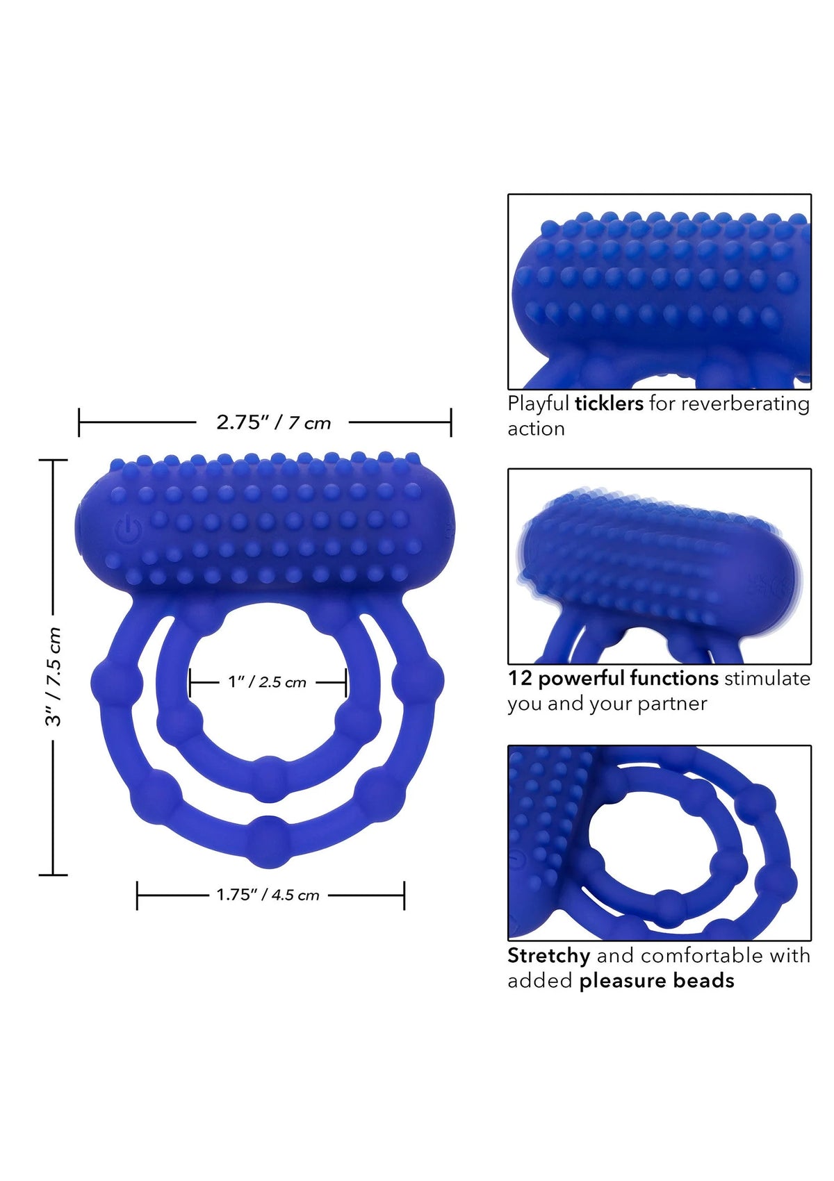 Bestel: 10 Bead Maximus Ring - bij Happytoys.nl, happytoys.be, Happytoys.ae: erotische sex webshop | liever Happy dan Easy βββββ