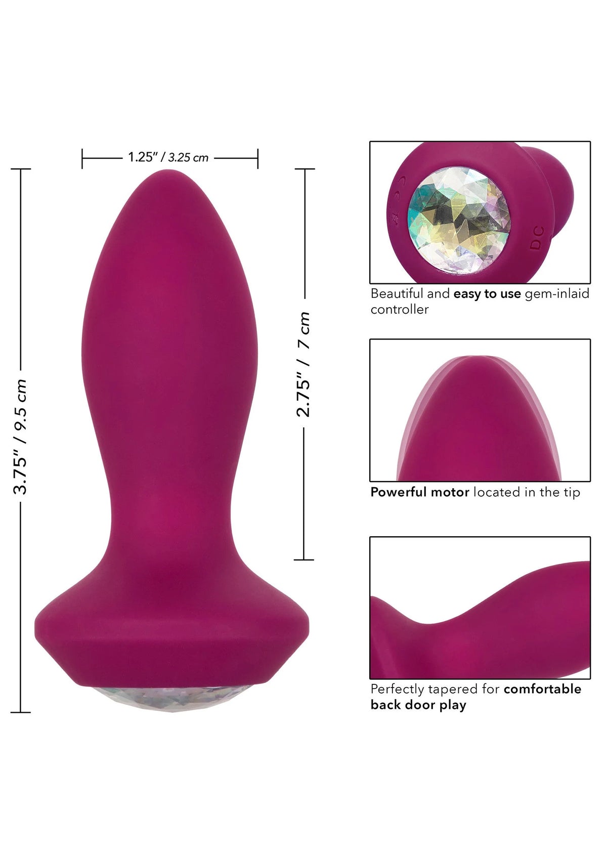 Bestel: Vibrating Petite Crystal Probe - bij Happytoys.nl, happytoys.be, Happytoys.ae: erotische sex webshop | liever Happy dan Easy βββββ