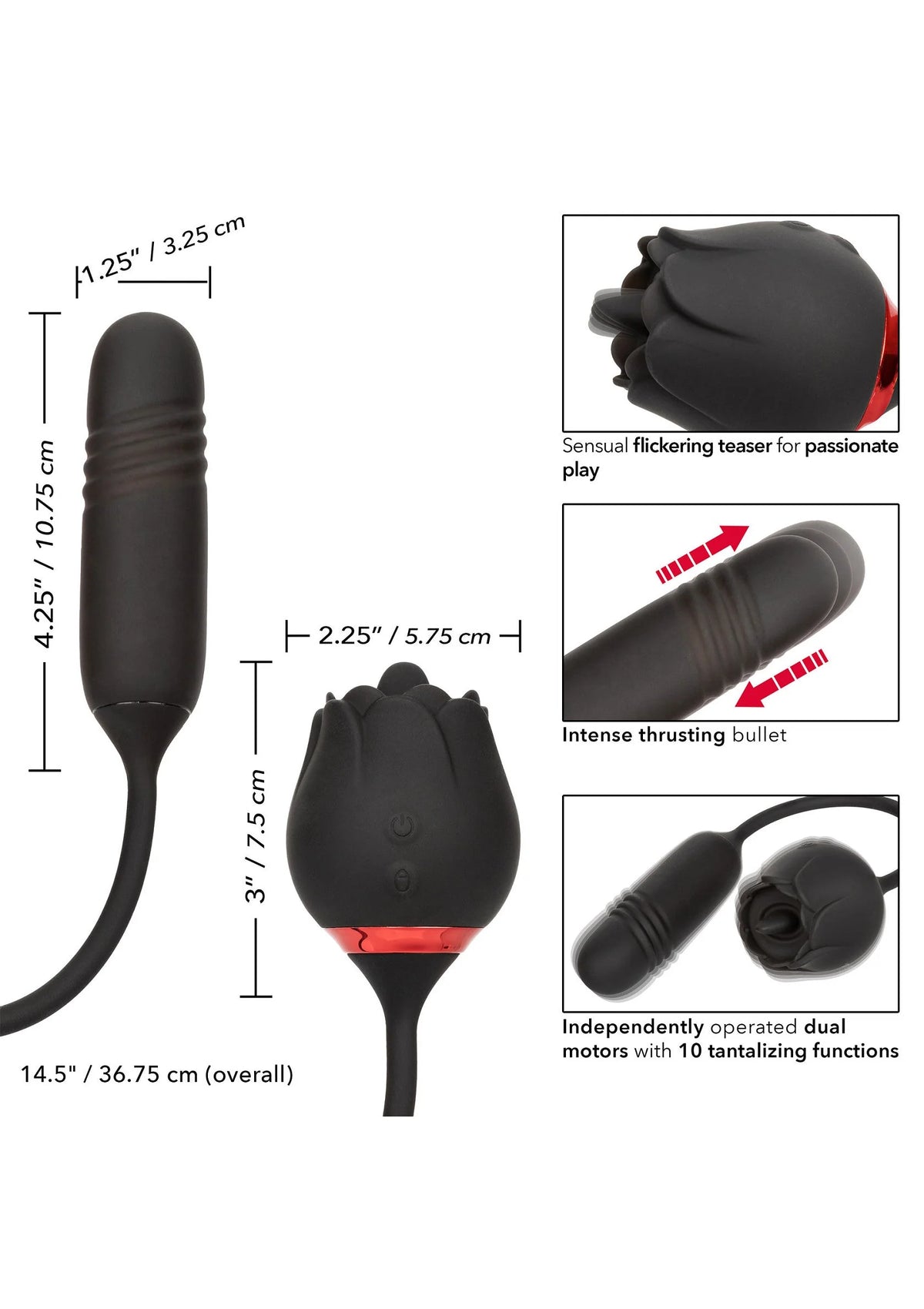 Bestel: French Kiss Elite Romeo double action vibrator by CalExotics - bij Happytoys.nl, happytoys.be, Happytoys.ae: erotische sex webshop | liever Happy dan Easy βββββ