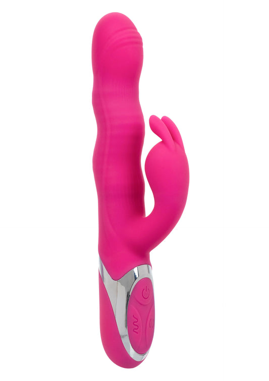 Bestel: Wave Action Bunny by CalExotics Enchanted - bij Happytoys: de erotische sex webshop | liever Happy dan Easy ⭐⭐⭐⭐⭐