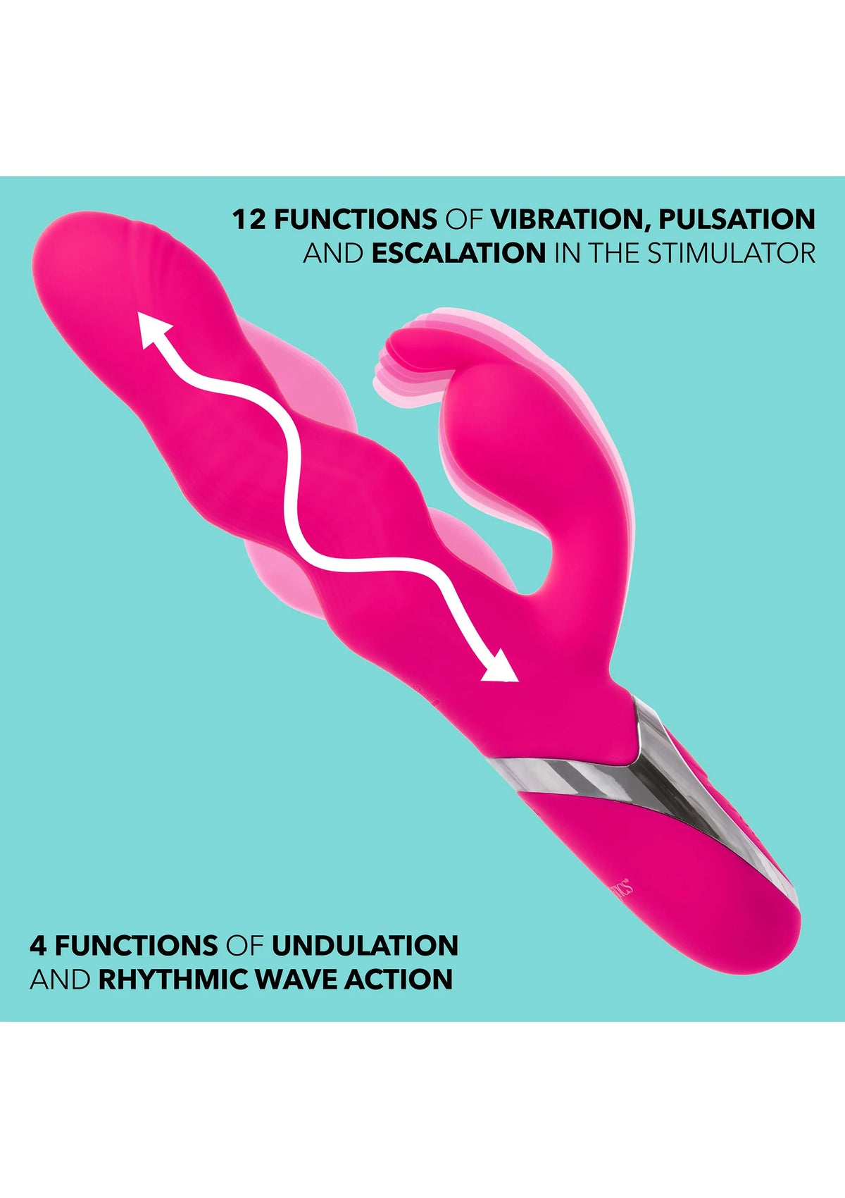 Bestel: Wave Action Bunny by CalExotics Enchanted - bij Happytoys.nl, happytoys.be, Happytoys.ae: erotische sex webshop | liever Happy dan Easy ⭐⭐⭐⭐⭐