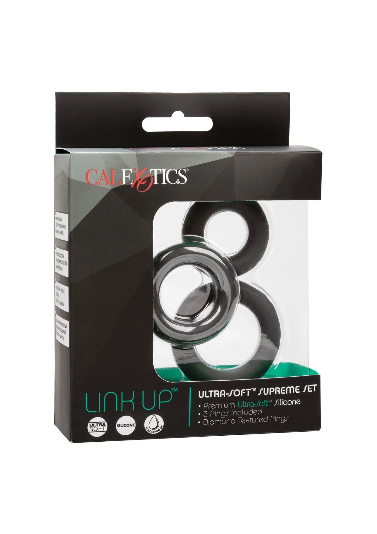 Bestel: Link Up Ultra - Soft Supreme Set cockring by CalExotics - bij Happytoys.nl, happytoys.be, Happytoys.ae: erotische sex webshop | liever Happy dan Easy ⭐⭐⭐⭐⭐