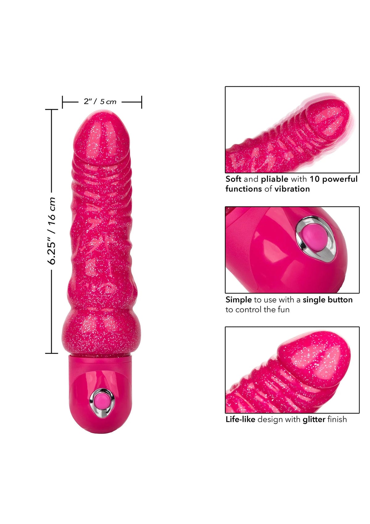 Bestel: Lady Boner Bendable Vibrator by CalExotics Naughty Bits - bij Happytoys.nl, happytoys.be, Happytoys.ae: erotische sex webshop | liever Happy dan Easy βββββ