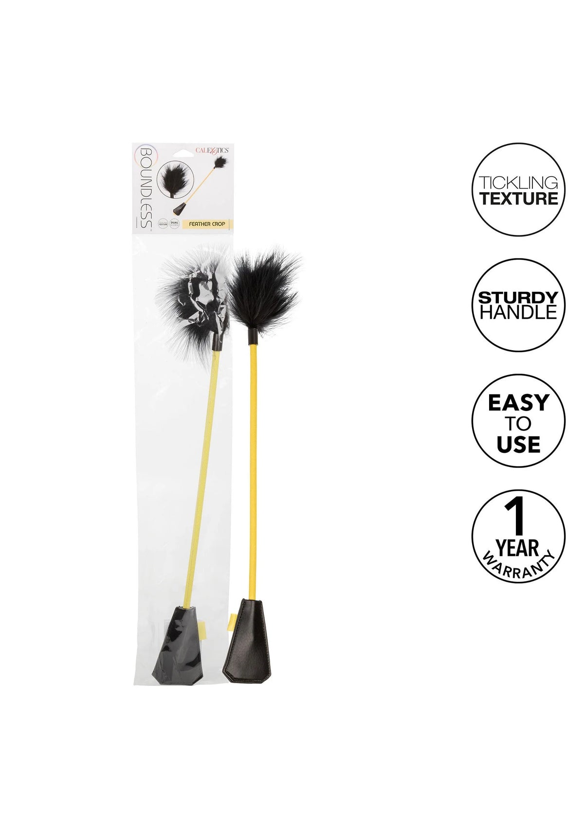 Bestel: Boundless Feather Crop by CalExotics - bij Happytoys.nl, happytoys.be, Happytoys.ae: erotische sex webshop | liever Happy dan Easy ⭐⭐⭐⭐⭐