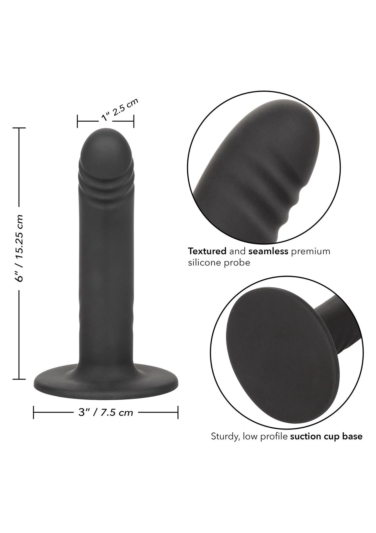 Bestel: Boundless 6β/15.25 cm Ridged Anaal probe by CalExotics - bij Happytoys.nl, happytoys.be, Happytoys.ae: erotische sex webshop | liever Happy dan Easy βββββ