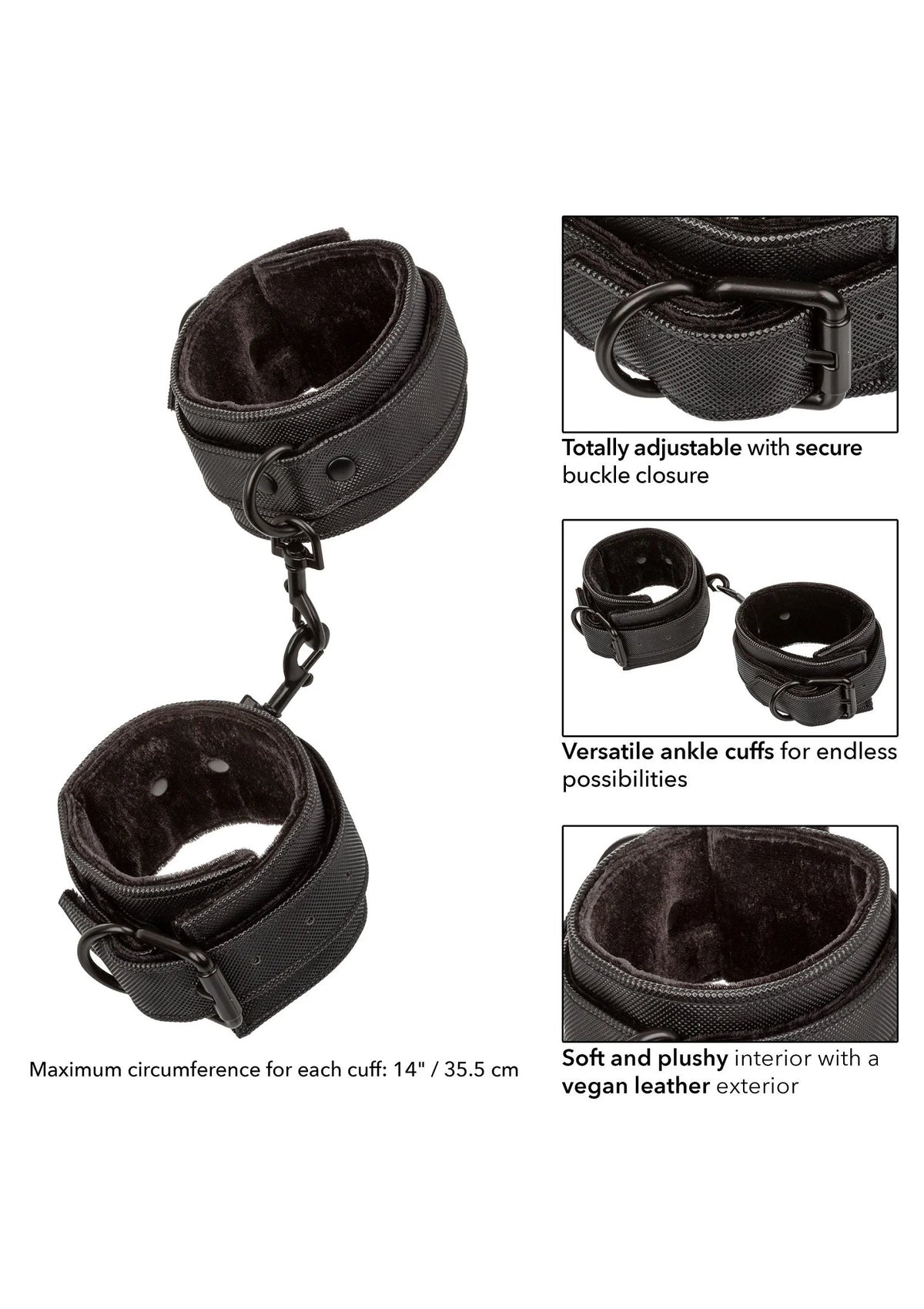 Bestel: Boundless Ankle Cuffs by CalExotics - bij Happytoys.nl, happytoys.be, Happytoys.ae: erotische sex webshop | liever Happy dan Easy ⭐⭐⭐⭐⭐