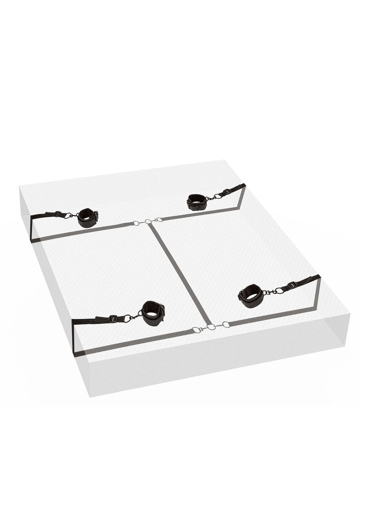Bestel: Boundless Bed Restraint by CalExotics - bij Happytoys.nl, happytoys.be, Happytoys.ae: erotische sex webshop | liever Happy dan Easy ⭐⭐⭐⭐⭐ - Default Title - 14246 - BLACK