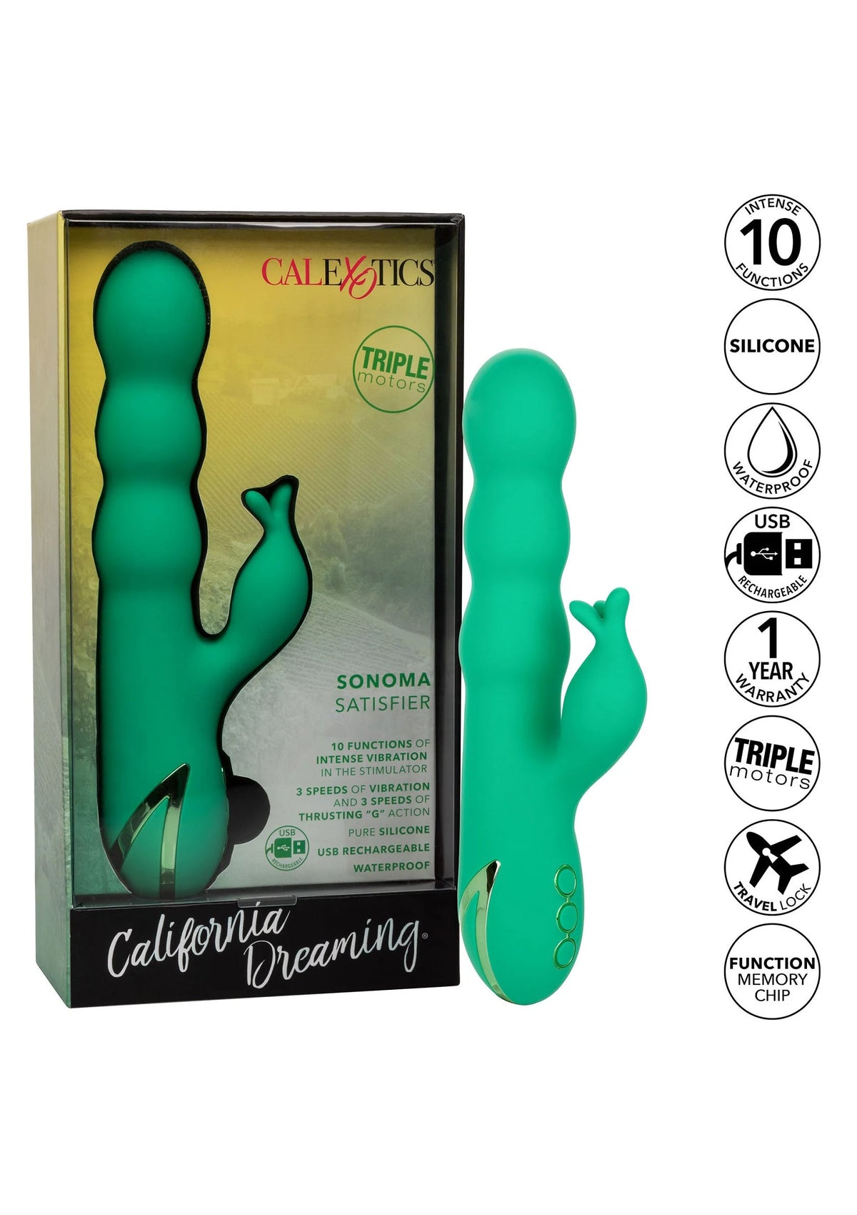 Bestel: California Dreaming Sonoma by CalExotics - bij Happytoys.nl, happytoys.be, Happytoys.ae: erotische sex webshop | liever Happy dan Easy ⭐⭐⭐⭐⭐