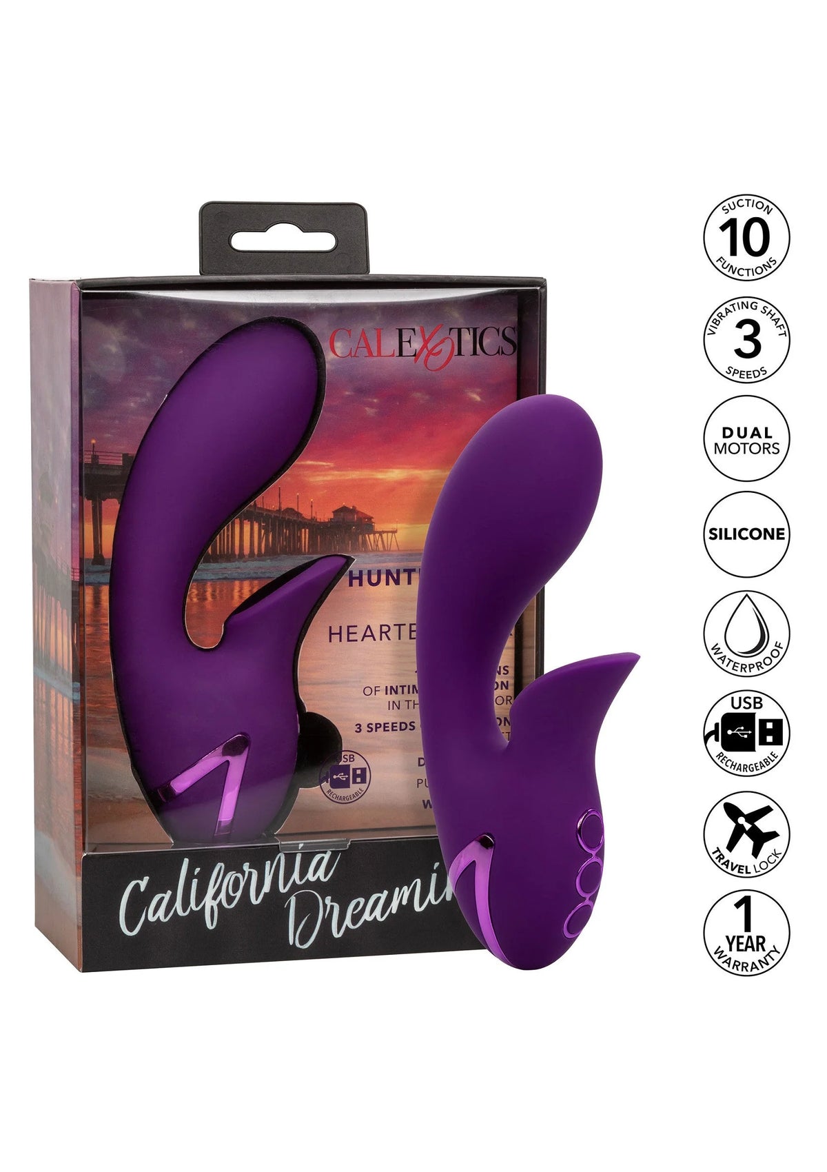 Bestel: California Dreaming Huntington Beach Heartbreaker by CalExotics - bij Happytoys.nl, happytoys.be, Happytoys.ae: erotische sex webshop | liever Happy dan Easy ⭐⭐⭐⭐⭐