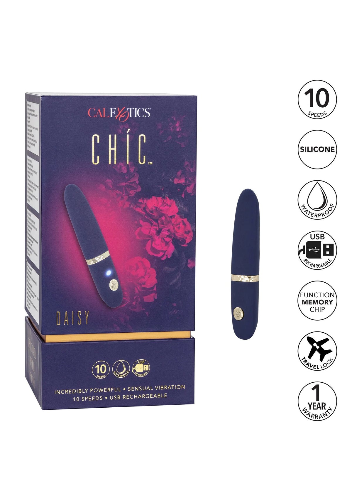 Bestel: Chic Daisy by CalExotics Chic - bij Happytoys.nl, happytoys.be, Happytoys.ae: erotische sex webshop | liever Happy dan Easy ⭐⭐⭐⭐⭐