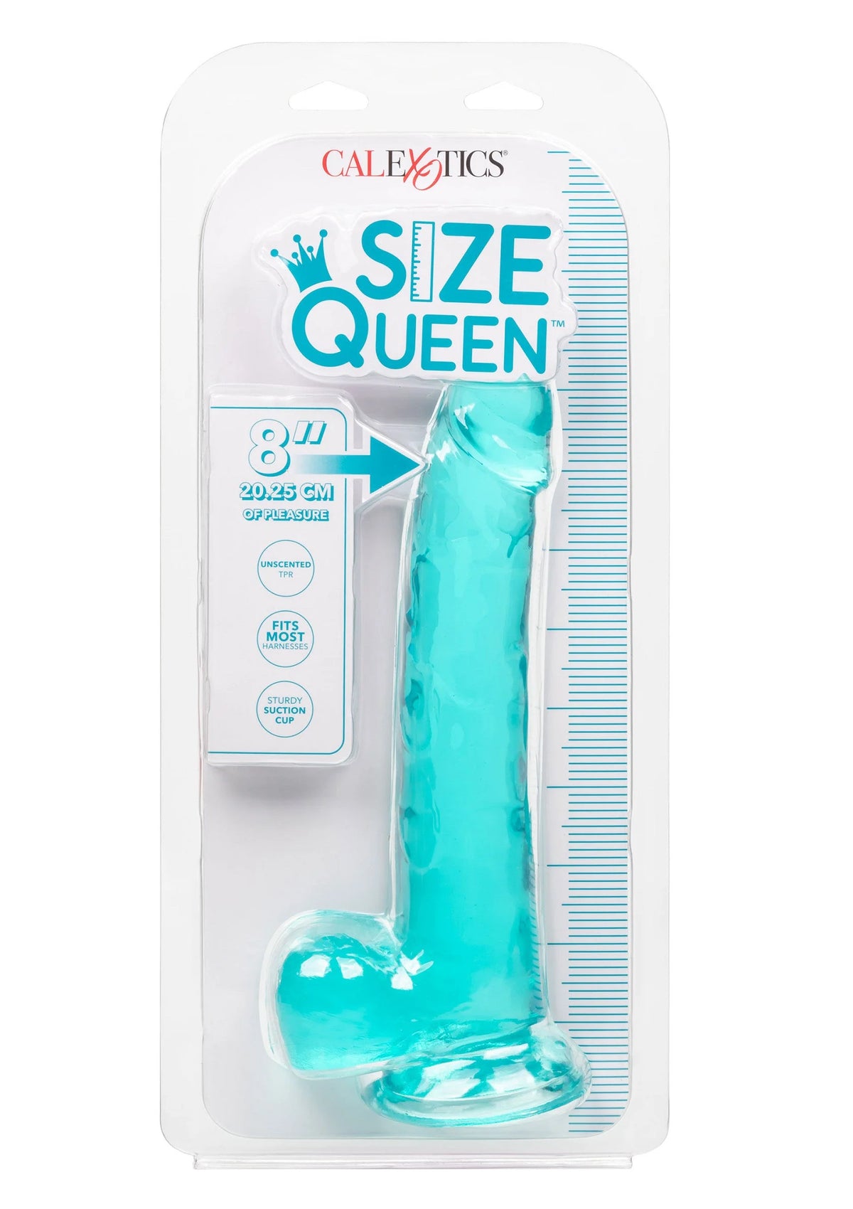 Bestel: Queen Size Dong 8 inch by CalExotics Size Queen - bij Happytoys.nl, happytoys.be, Happytoys.ae: erotische sex webshop | liever Happy dan Easy ⭐⭐⭐⭐⭐