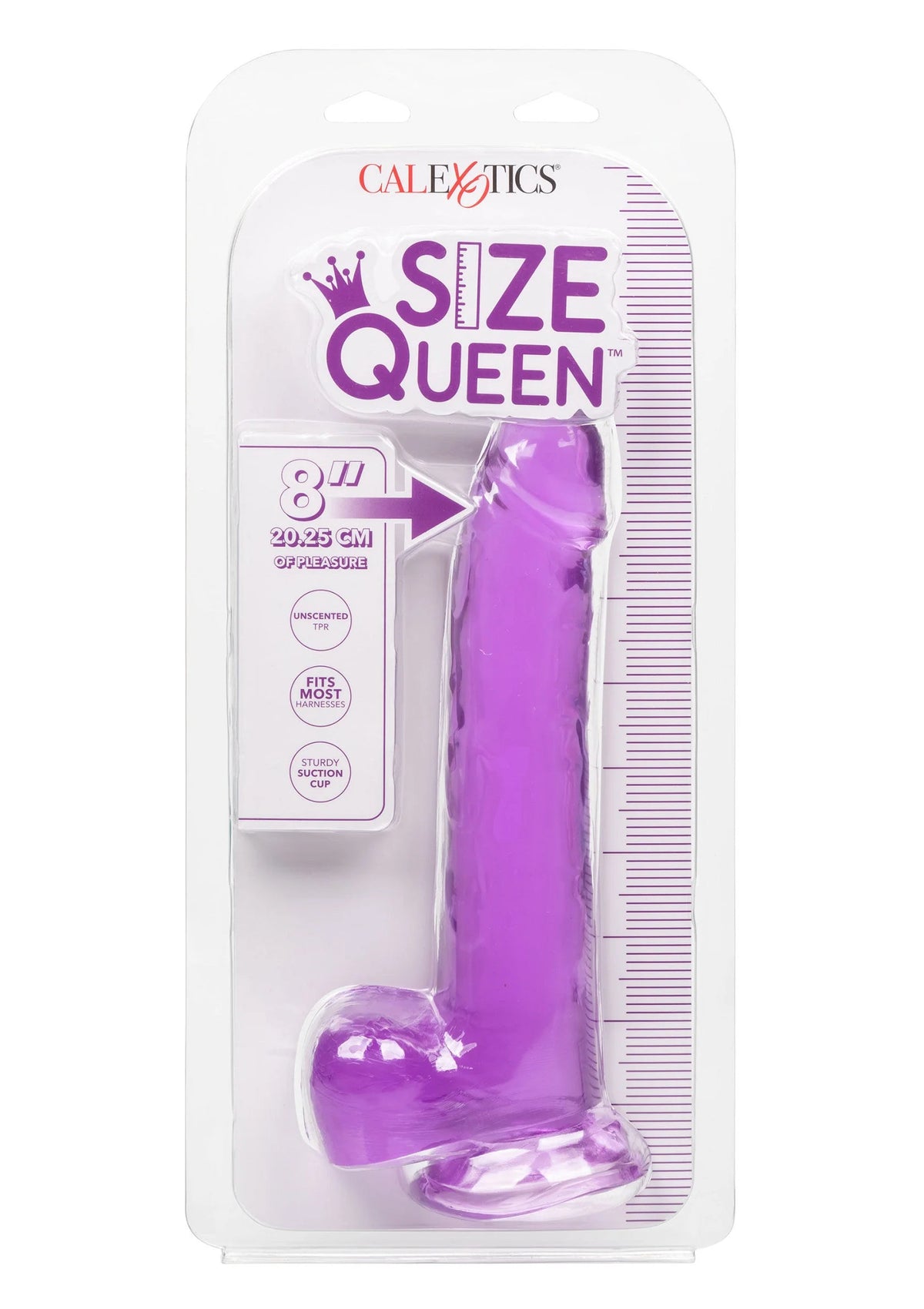 Bestel: Queen Size Dong 8 inch by CalExotics Size Queen - bij Happytoys.nl, happytoys.be, Happytoys.ae: erotische sex webshop | liever Happy dan Easy ⭐⭐⭐⭐⭐