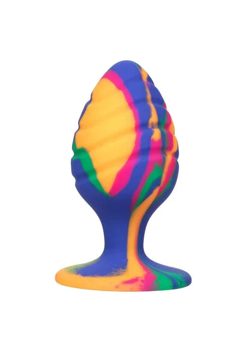 Bestel: Cheeky Large Swirl Plug by CalExotics - bij Happytoys.nl, happytoys.be, Happytoys.ae: erotische sex webshop | liever Happy dan Easy ⭐⭐⭐⭐⭐ - Default Title - 14653 - MULTICOLOR