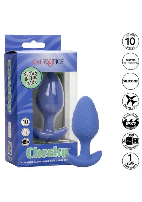 Bestel: Cheeky Glow Vibrating Plug L by CalExotics - bij Happytoys.nl, happytoys.be, Happytoys.ae: erotische sex webshop | liever Happy dan Easy βββββ