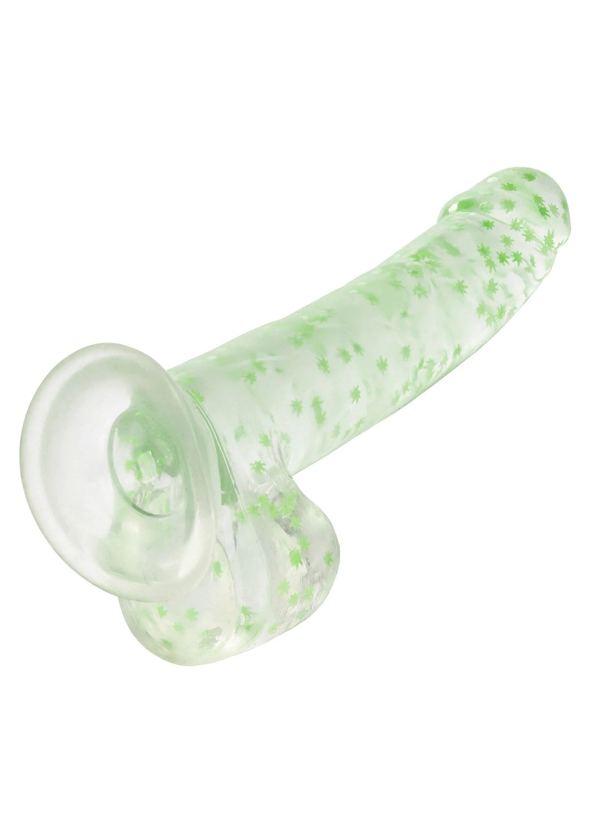 Bestel: Naughty Bits I Leaf Dick Glow - In - The - Dark Weed Leaf Dildo by CalExotics - bij Happytoys.nl, happytoys.be, Happytoys.ae: erotische sex webshop | liever Happy dan Easy βββββ
