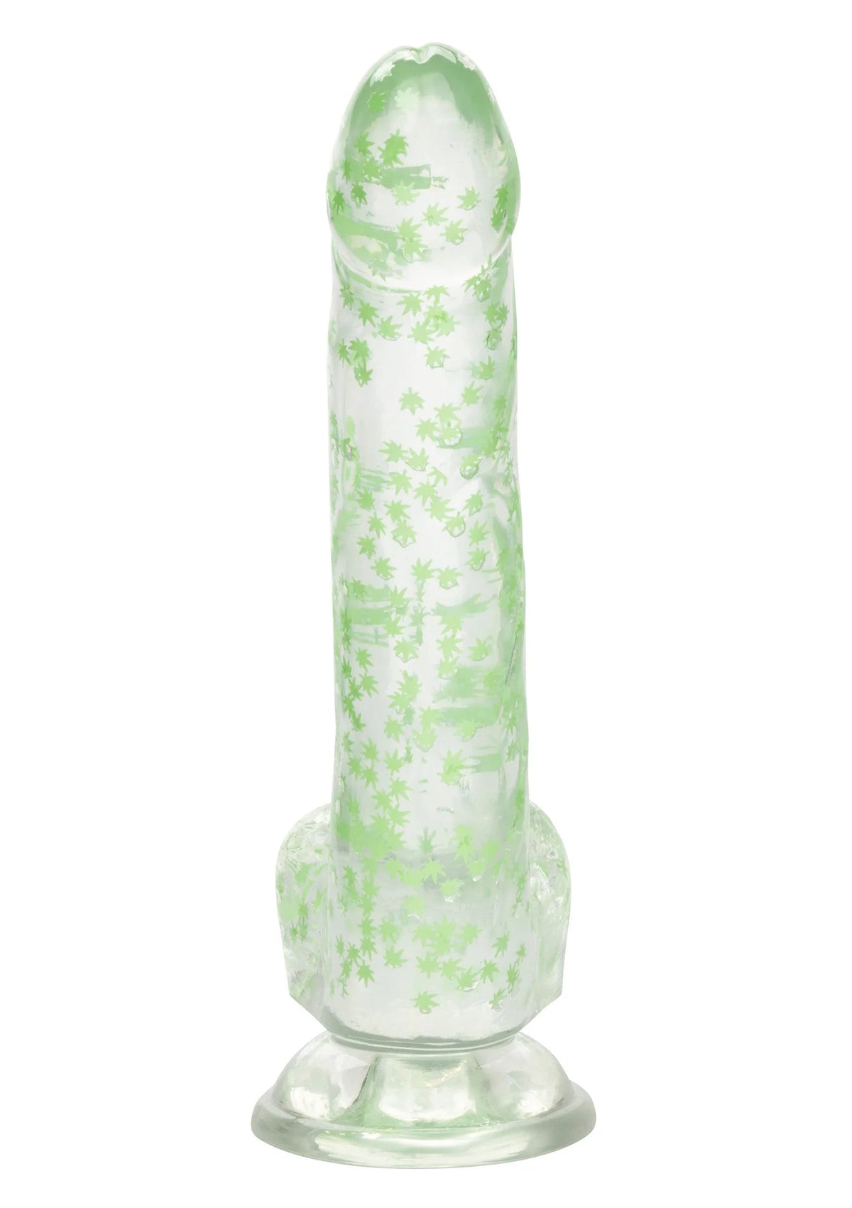 Bestel: Naughty Bits I Leaf Dick Glow - In - The - Dark Weed Leaf Dildo by CalExotics - bij Happytoys.nl, happytoys.be, Happytoys.ae: erotische sex webshop | liever Happy dan Easy βββββ