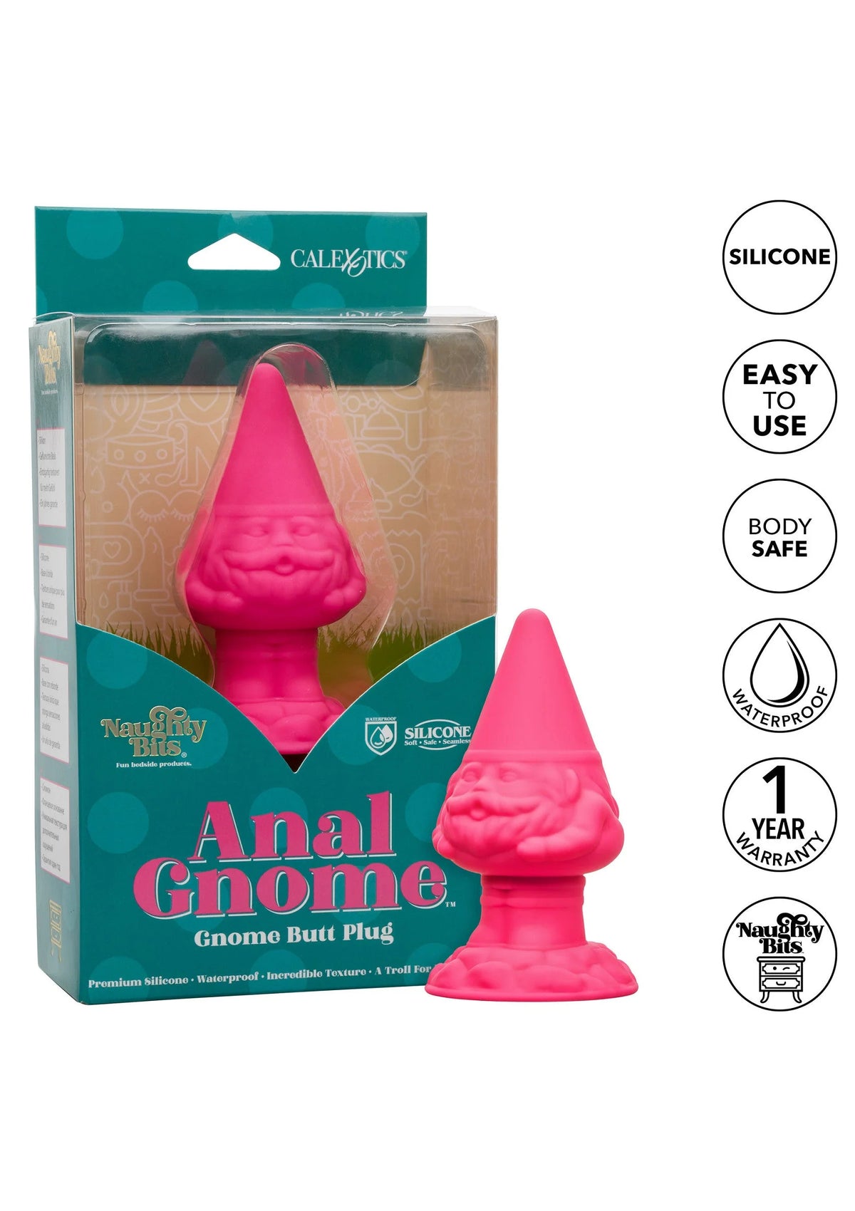 Bestel: Naughty Bits Anal Gnome Gnome Butt Plug by CalExotics - bij Happytoys.nl, happytoys.be, Happytoys.ae: erotische sex webshop | liever Happy dan Easy ⭐⭐⭐⭐⭐