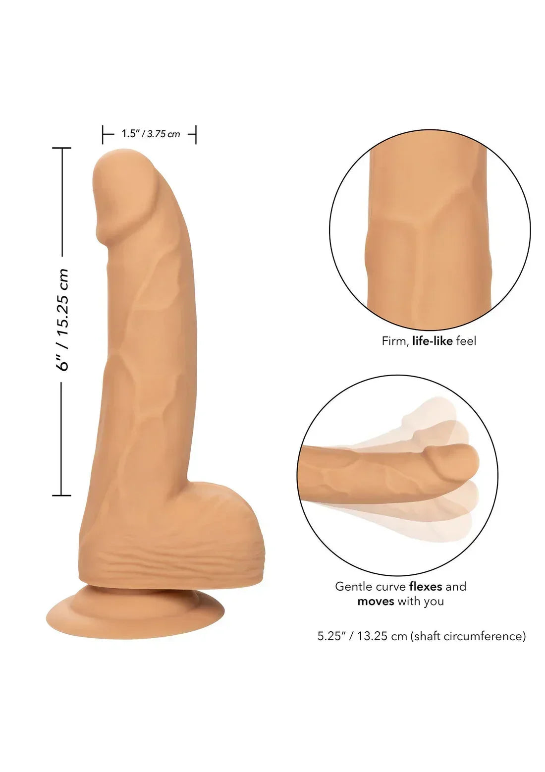 Bestel: Silicone Studs 6 inch by CalExotics - bij Happytoys.nl, happytoys.be, Happytoys.ae: erotische sex webshop | liever Happy dan Easy ⭐⭐⭐⭐⭐