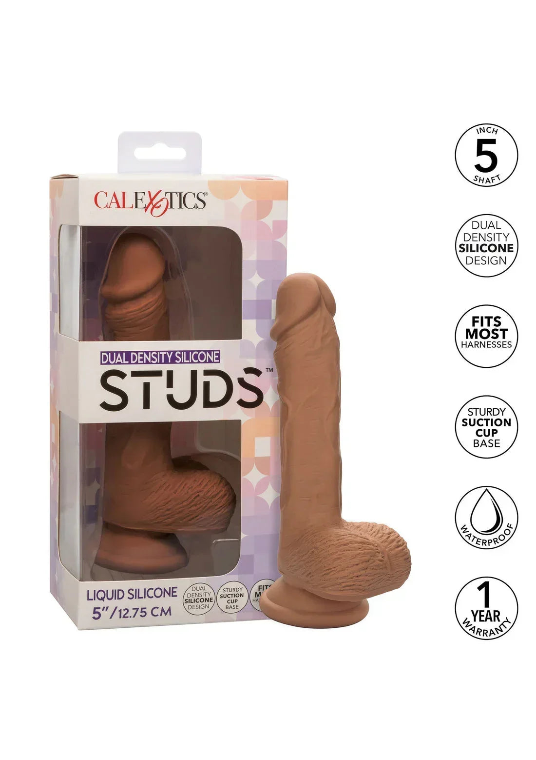 Bestel: Dual Density Silicone Stud 5 inch by CalExotics - bij Happytoys.nl, happytoys.be, Happytoys.ae: erotische sex webshop | liever Happy dan Easy ⭐⭐⭐⭐⭐