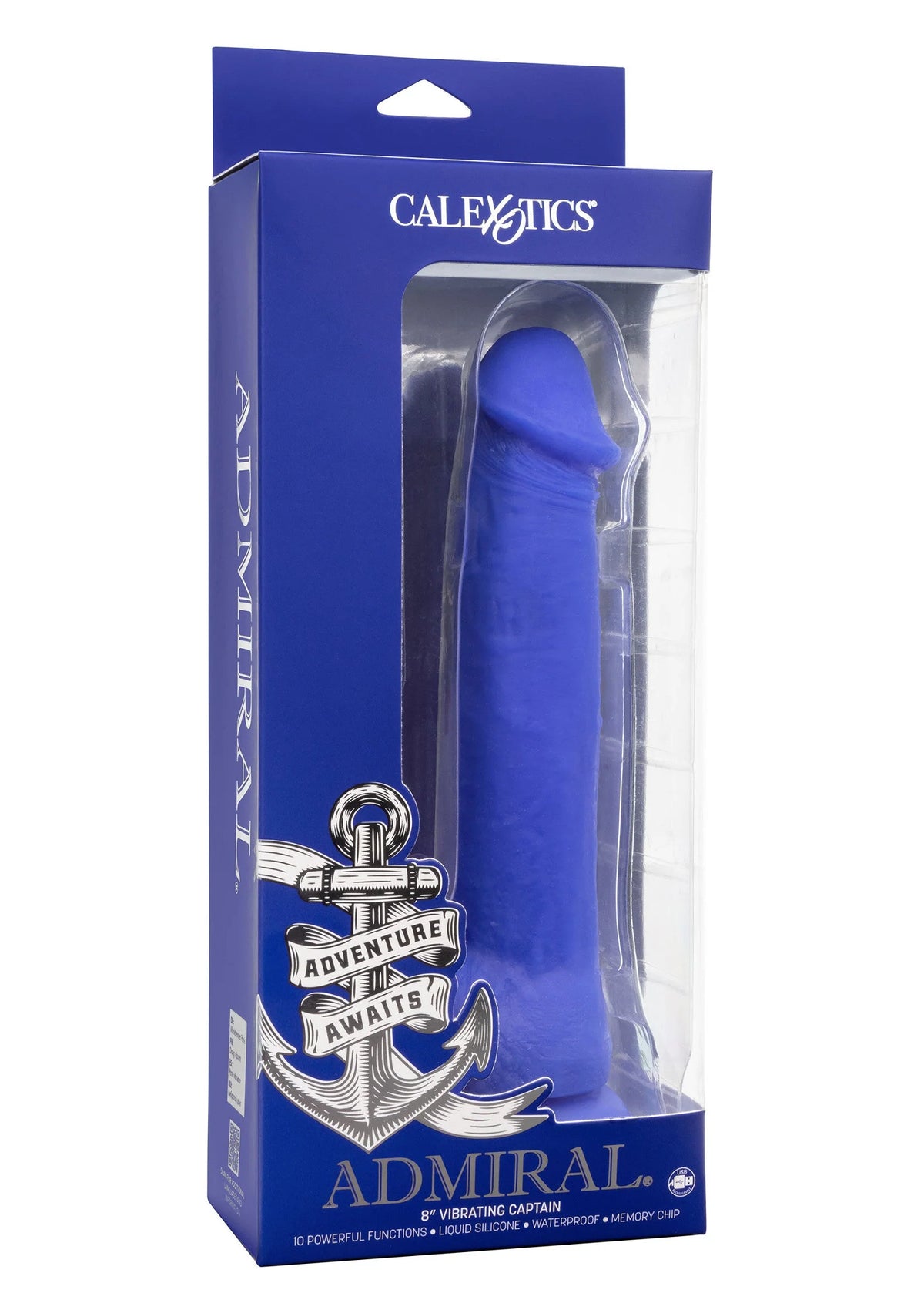 Bestel: Admiral 8” Vibrating Captain by CalExotics - bij Happytoys.nl, happytoys.be, Happytoys.ae: erotische sex webshop | liever Happy dan Easy ⭐⭐⭐⭐⭐