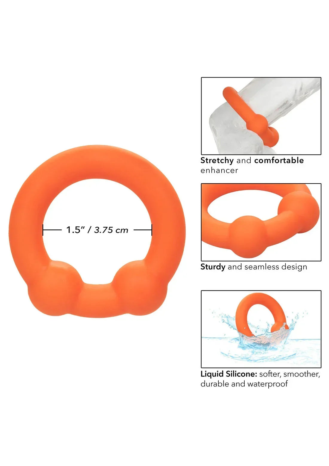 Bestel: Alpha Dual Ball Ring by CalExotics - bij Happytoys.nl, happytoys.be, Happytoys.ae: erotische sex webshop | liever Happy dan Easy βββββ
