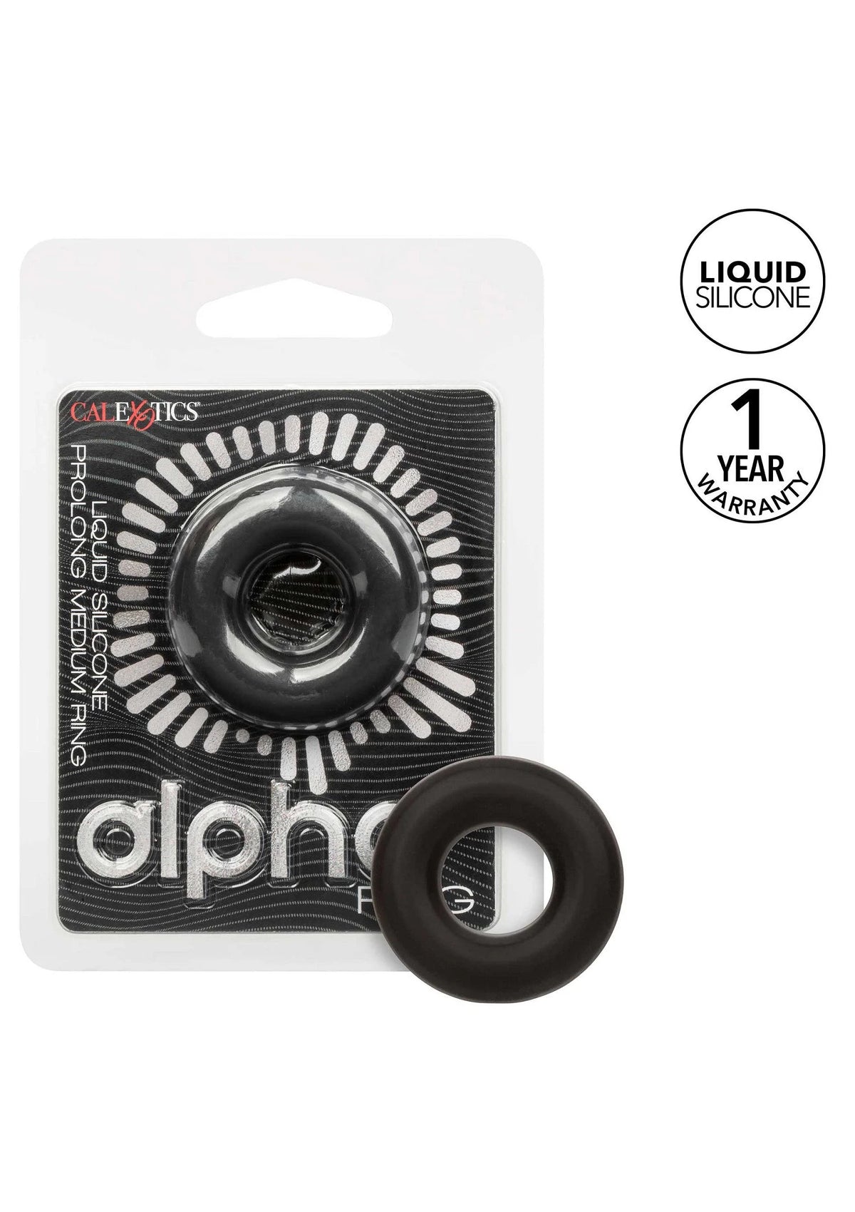 Bestel: Alpha Prolong Medium Ring by CalExotics - bij Happytoys.nl, happytoys.be, Happytoys.ae: erotische sex webshop | liever Happy dan Easy βββββ