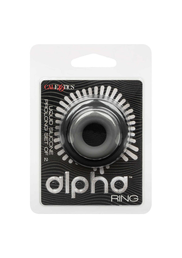 Bestel: Alpha Prolong Set Of 2 cockrings by CalExotics Alpha - bij Happytoys.nl, happytoys.be, Happytoys.ae: erotische sex webshop | liever Happy dan Easy ⭐⭐⭐⭐⭐