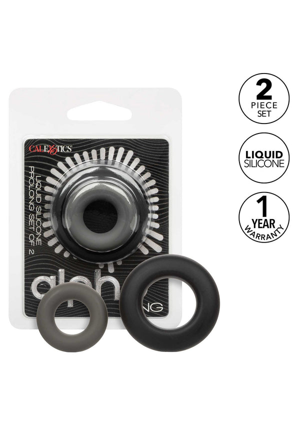 Bestel: Alpha Prolong Set Of 2 cockrings by CalExotics Alpha - bij Happytoys.nl, happytoys.be, Happytoys.ae: erotische sex webshop | liever Happy dan Easy ⭐⭐⭐⭐⭐