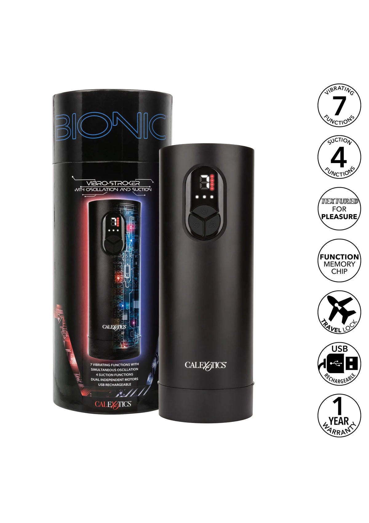 Bestel: Bionic Vibro Stroker by CalExotics - bij Happytoys.nl, happytoys.be, Happytoys.ae: erotische sex webshop | liever Happy dan Easy βββββ