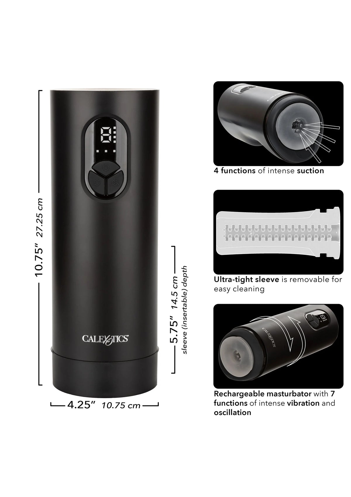 Bestel: Bionic Vibro Stroker by CalExotics - bij Happytoys.nl, happytoys.be, Happytoys.ae: erotische sex webshop | liever Happy dan Easy βββββ