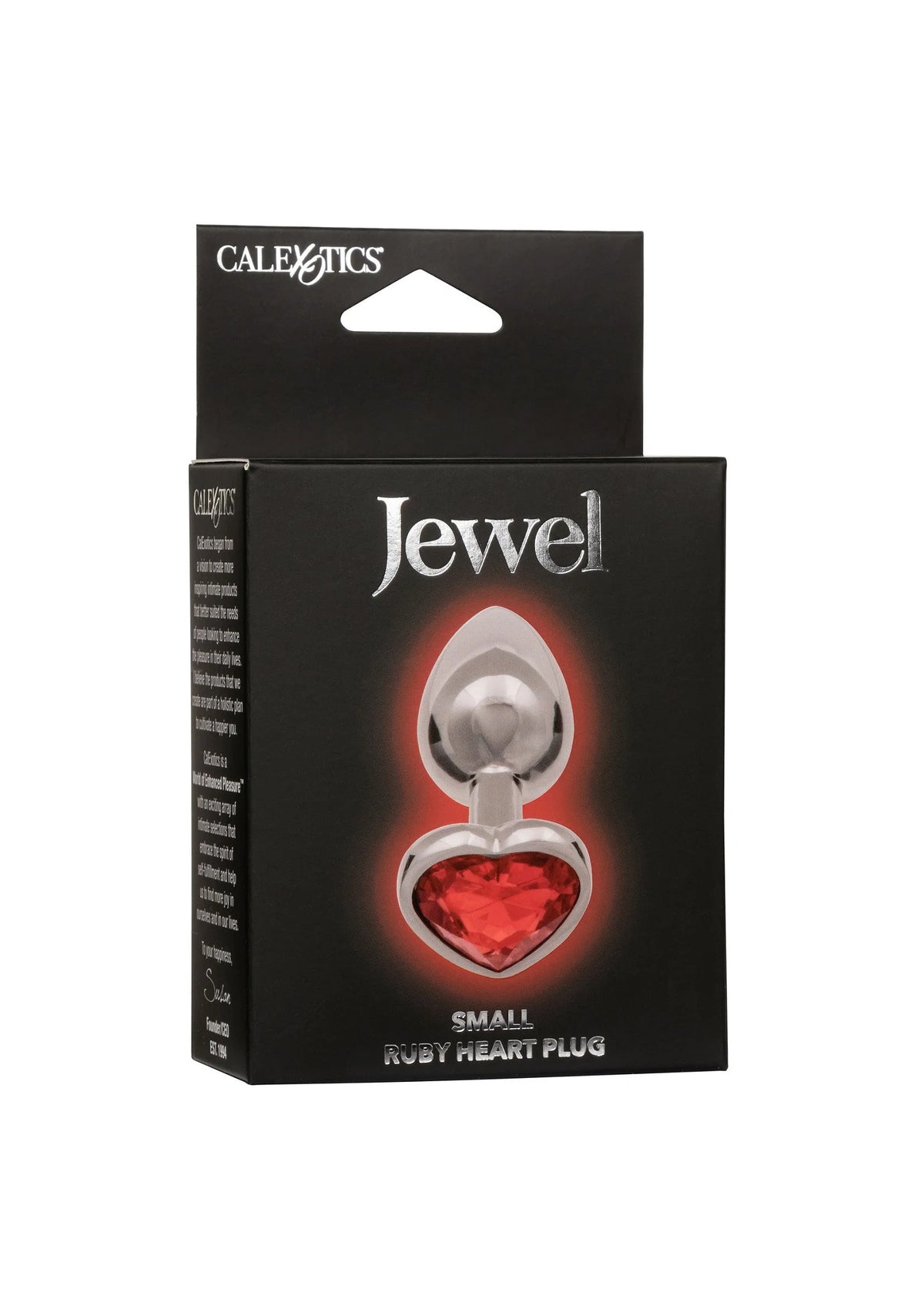 Bestel: Jewel Small Ruby Heart Plug by CalExotics - bij Happytoys.nl, happytoys.be, Happytoys.ae: erotische sex webshop | liever Happy dan Easy βββββ