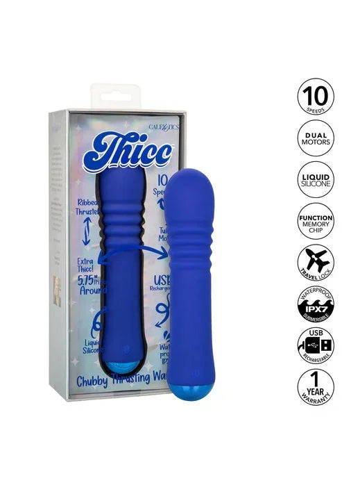 Bestel: Thicc Chubby Thrusting Wand by CalExotics - bij Happytoys.nl, happytoys.be, Happytoys.ae: erotische sex webshop | liever Happy dan Easy βββββ