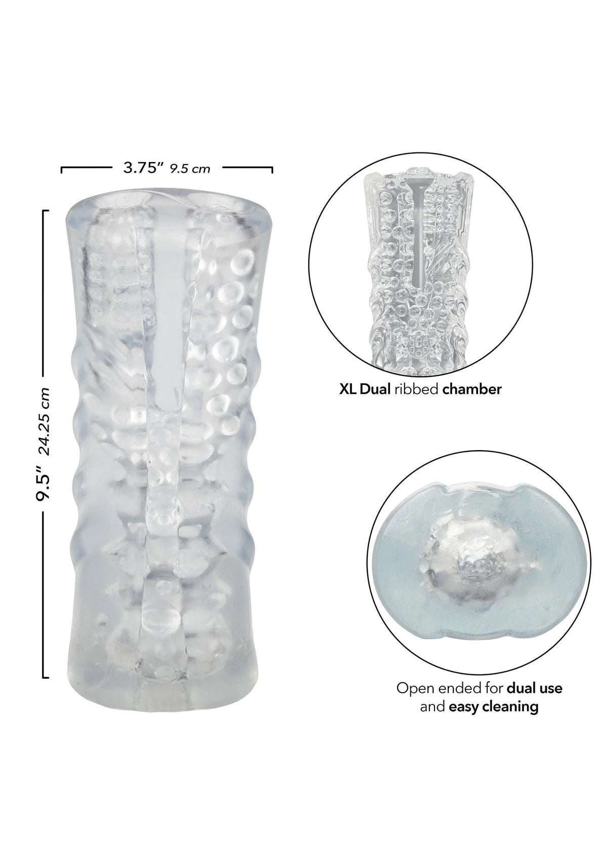 Bestel: Cyclone Dual Chamber Stroker XL by Calexotics - bij Happytoys.nl, happytoys.be, Happytoys.ae: erotische sex webshop | liever Happy dan Easy βββββ