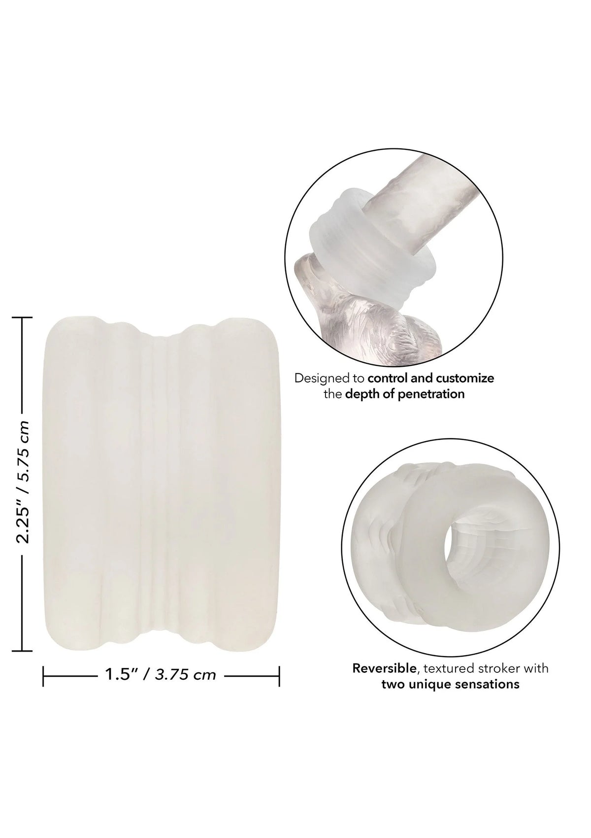 Bestel: Boundless Bumper - Stroker Ring by CalExotics - bij Happytoys.nl, happytoys.be, Happytoys.ae: erotische sex webshop | liever Happy dan Easy βββββ