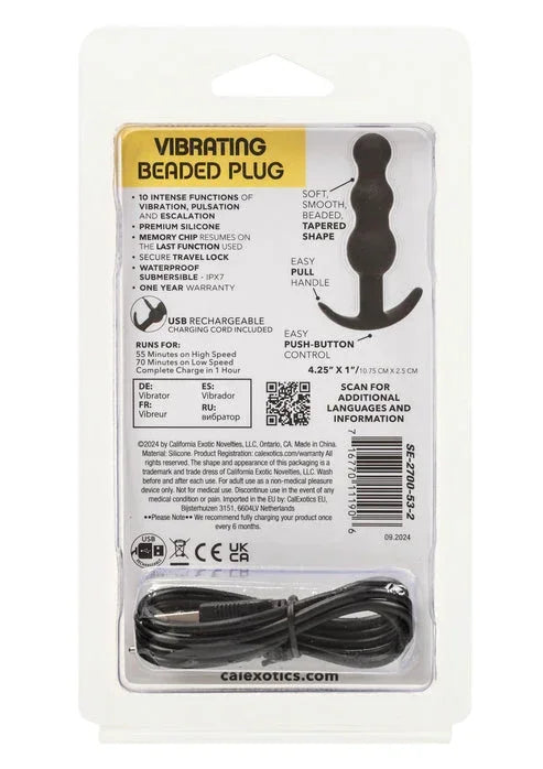Bestel: Vibrating Beaded Plug by CalExotics - bij Happytoys.nl, happytoys.be, Happytoys.ae: erotische sex webshop | liever Happy dan Easy βββββ