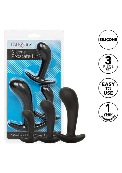 Bestel: Silicone Prostate butt plug Kit by CalExotics - buttplugs bij Happytoys.nl, happytoys.be, Happytoys.ae: erotische sex webshop | liever Happy dan Easy βββββ