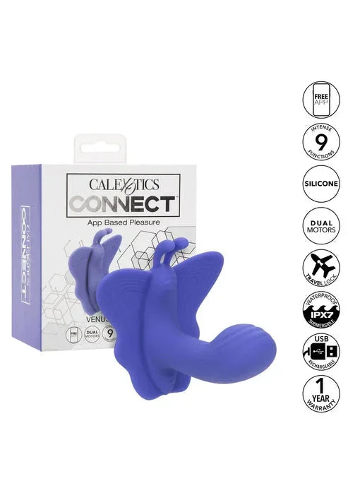 Bestel: Calex Connect Venus Butterfly by CalExotics - bij Happytoys.nl, happytoys.be, Happytoys.ae: erotische sex webshop | liever Happy dan Easy ⭐⭐⭐⭐⭐