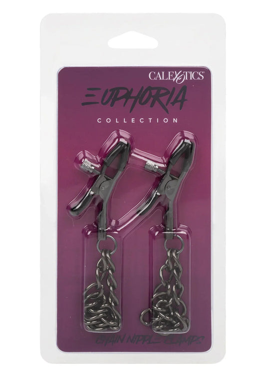 Chain Nipple Clamps by CalExotics - Happytoys Sexshop: online sex shop for Feeling Happy & Easy 😊 - Discreet geleverd