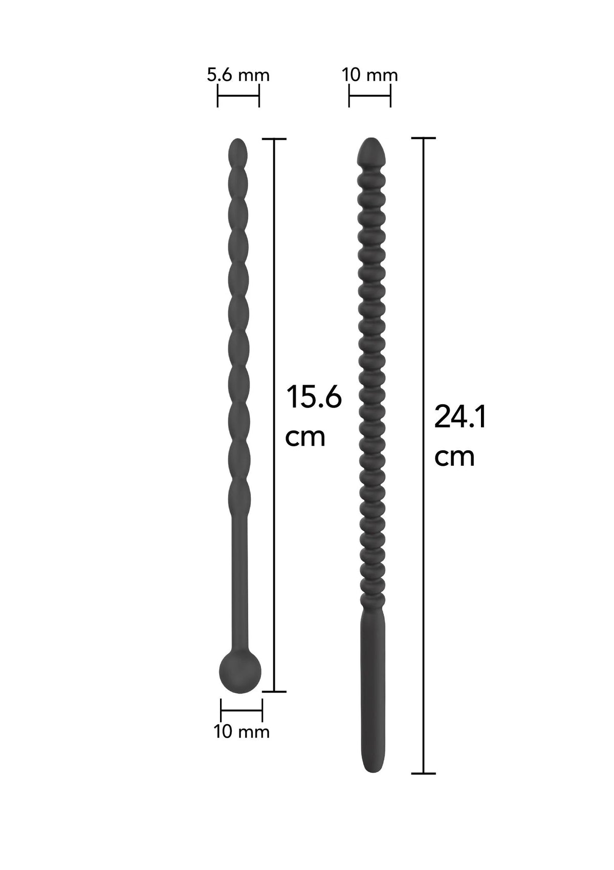Bestel: Ribbed Penis Dilators Advanced 2 pcs - bij Happytoys.nl, happytoys.be, Happytoys.ae: erotische sex webshop | liever Happy dan Easy βββββ