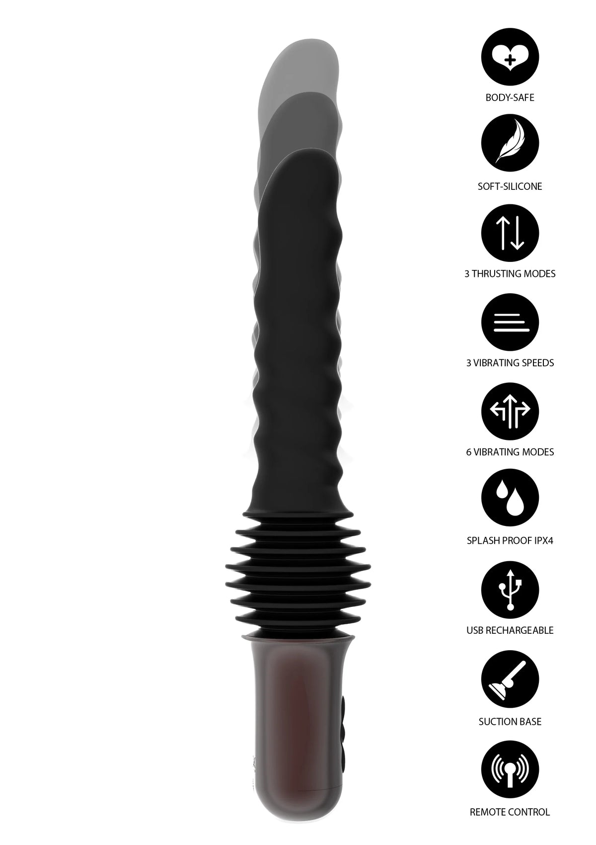 Bestel: Anal Power Thrusting Vibrator by Hidden Desire - bij Happytoys.nl, happytoys.be, Happytoys.ae: erotische sex webshop | liever Happy dan Easy βββββ