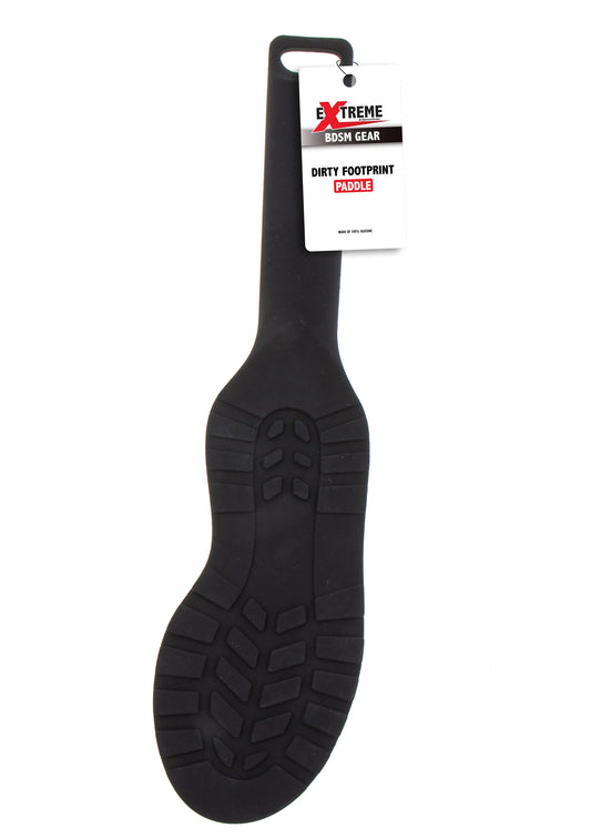 Bestel: Dirty Footprint Paddle by Hidden Desire Extreme - bij Happytoys.nl, happytoys.be, Happytoys.ae: erotische sex webshop | liever Happy dan Easy ⭐⭐⭐⭐⭐