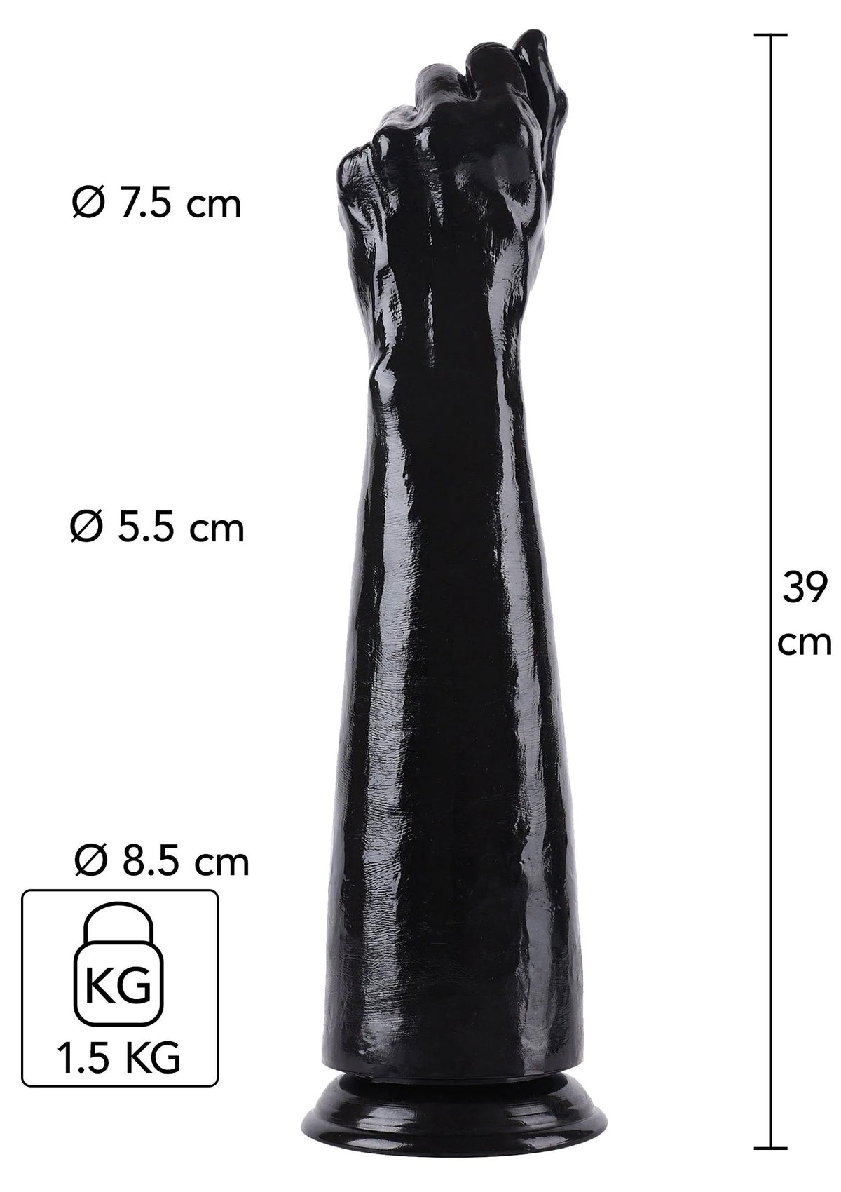 Bestel: Fist Fucker 39 cm by Hidden Desire - bij Happytoys.nl, happytoys.be, Happytoys.ae: erotische sex webshop | liever Happy dan Easy βββββ - Default Title - 16888 - BLACK