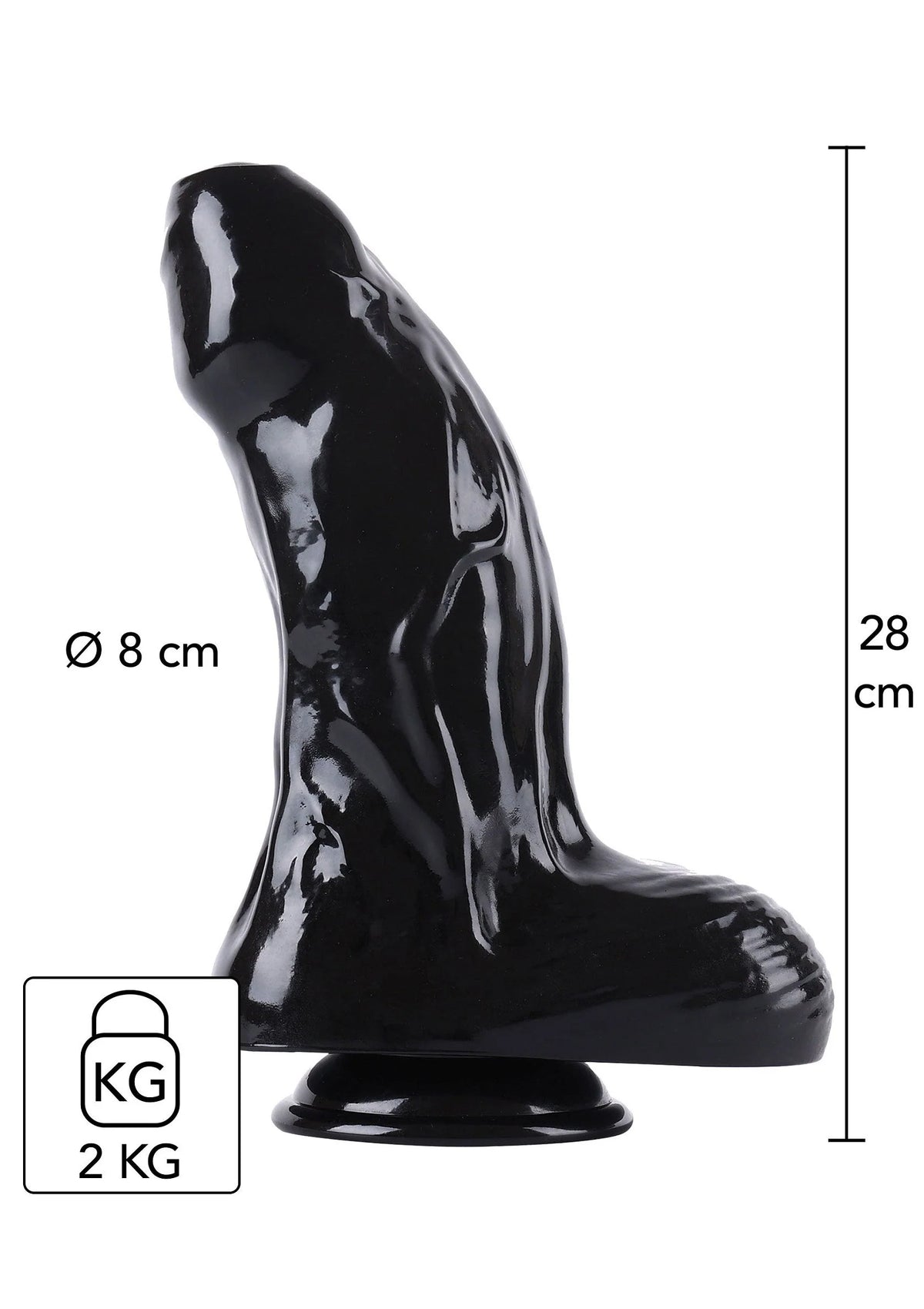 Bestel: Dong Xtra Thick 28 cm by Hidden Desire Extreme - bij Happytoys.nl, happytoys.be, Happytoys.ae: erotische sex webshop | liever Happy dan Easy βββββ - Default Title - 16889 - BLACK