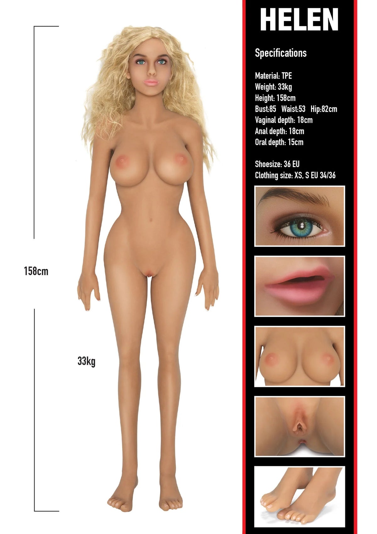Bestel: Banger Babes Banger Babe Helen by Hidden Desire - bij Happytoys.nl, happytoys.be, Happytoys.ae: erotische sex webshop | liever Happy dan Easy βββββ